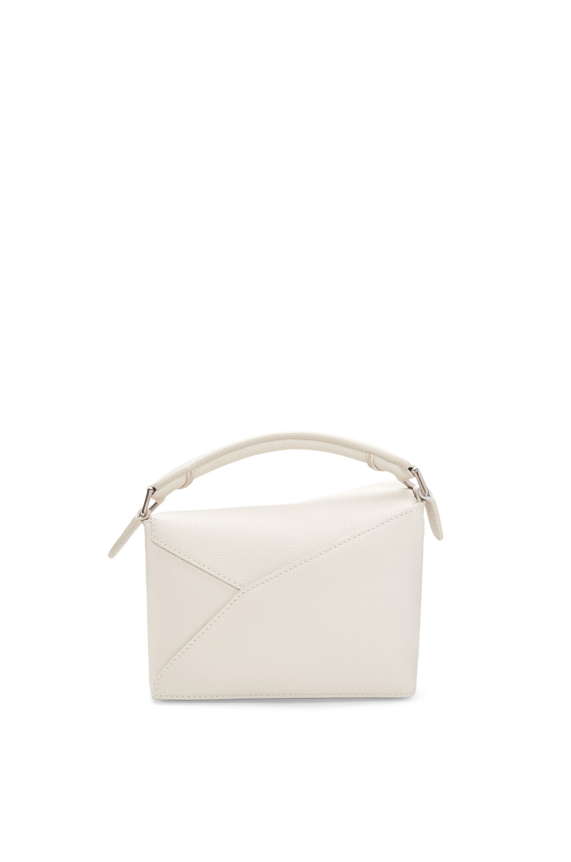 LOEWE White Mini Puzzle Bag - KNosce