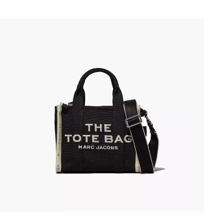 Marc Jacobs Jacquard Black Small Tote Bag - KNosce