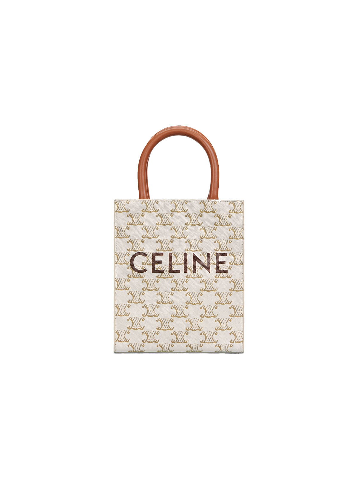 Celine White Triomphe Kanvas Bag - KNosce